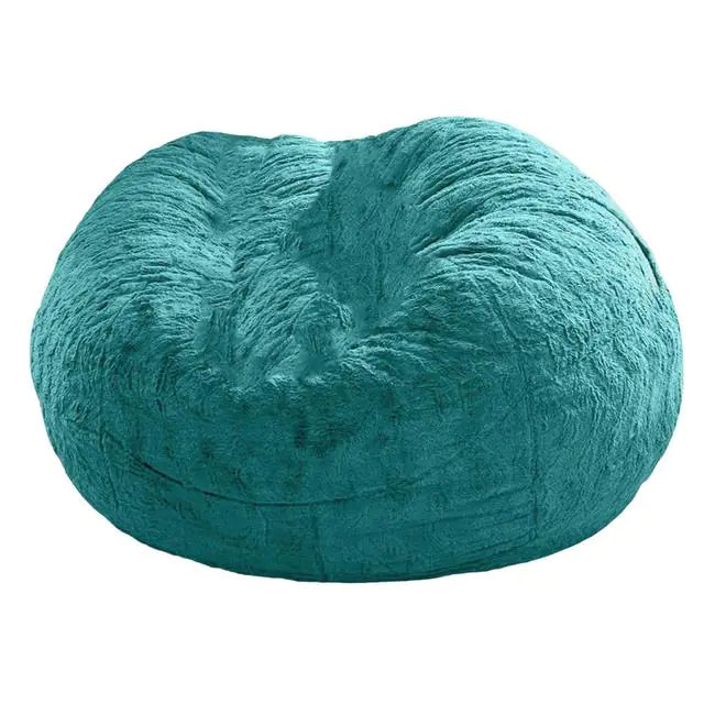 Giant Jumbo Fur Flexible Sofa Bean Bag Round