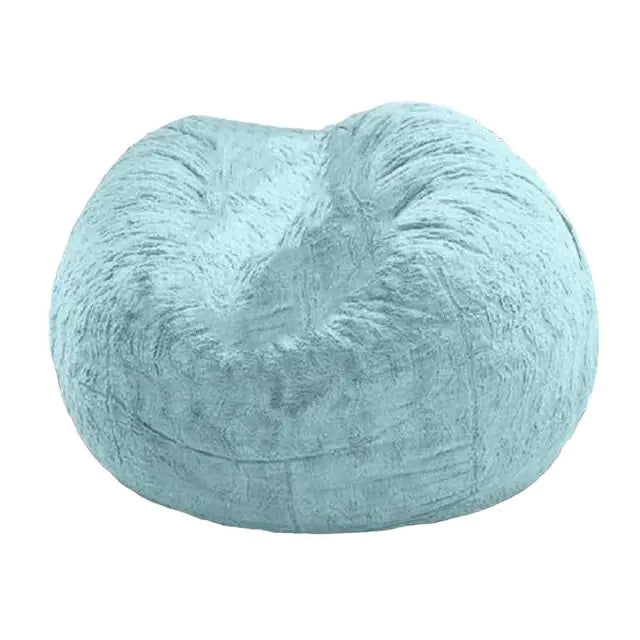 Giant Jumbo Fur Flexible Sofa Bean Bag Round