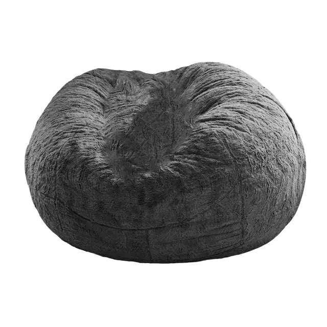 Giant Jumbo Fur Flexible Sofa Bean Bag Round