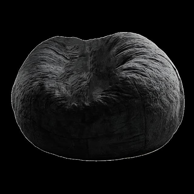 Giant Jumbo Fur Flexible Sofa Bean Bag Round