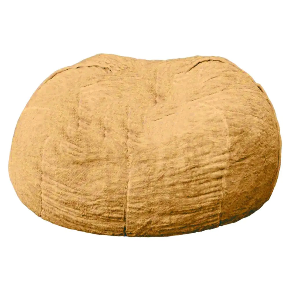 Giant Jumbo Fur Flexible Sofa Bean Bag Round