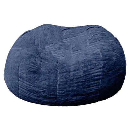 Giant Jumbo Fur Flexible Sofa Bean Bag Round