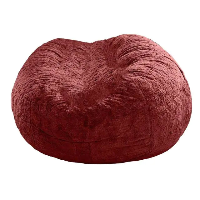 Giant Jumbo Fur Flexible Sofa Bean Bag Round